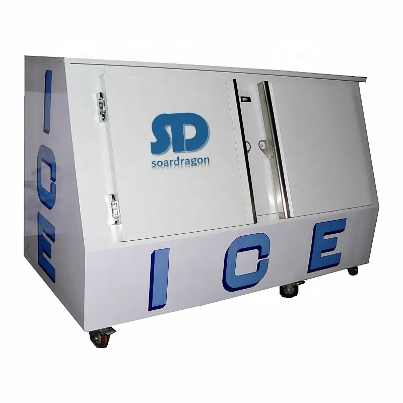 Soardragon Ice merchandiser Foaming Door bagged Ice Storage bin freezer 110v 220v