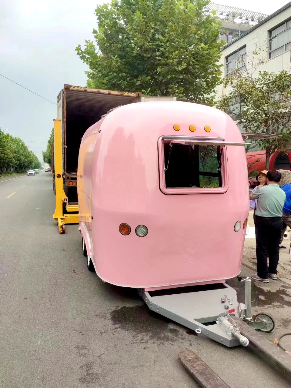 Hot Sale Commercial Custom Stainless Steel Food Trailers For Fast Food High quality Mobile Kitchen Fast Food Trailer