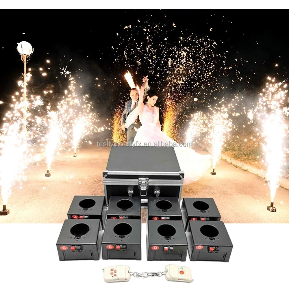 Wedding Marriage Bride Couple Entry First Dance D08 Remote control cold fountain base firework machine pyrotechnic firing system
