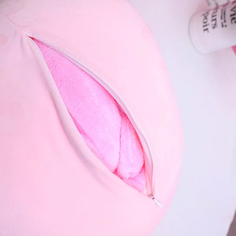 Kawaii New Fat Chicken Bear Rabbit Penguin Pig Dinosaur Plush Pillow Toys Soft Stuffed Animal Doll Chair Cushion with blanket