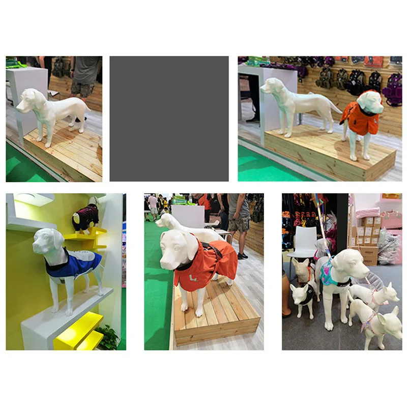 Custom Wholesale large fiberglass Labrador retriever dog model display clothes dog mannequin