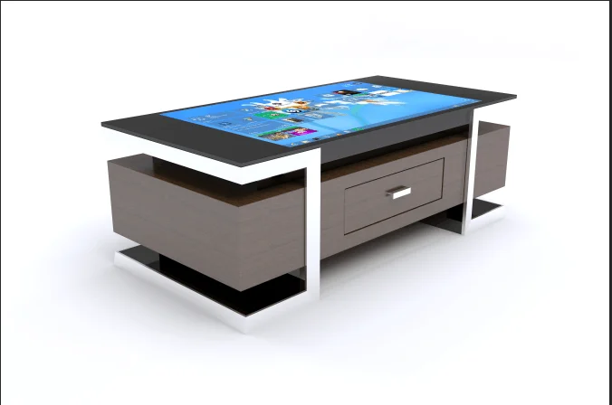 
Lcd interactive multi function smart touch screen coffee table kiosk for bar/home/kids/conference 