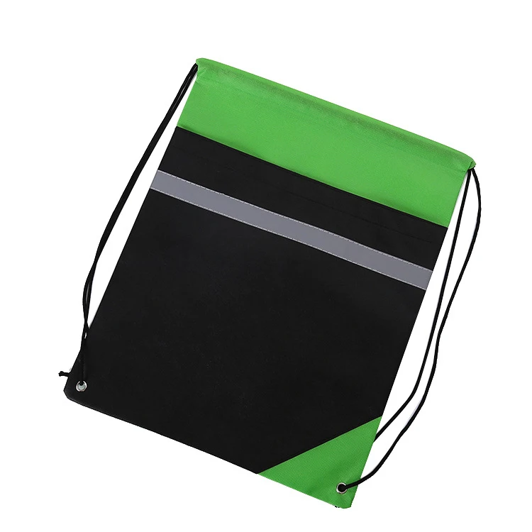 Оптовая продажа, индивидуальный рекламный многоразовый перерабатываемый нетканый мешок на шнурке