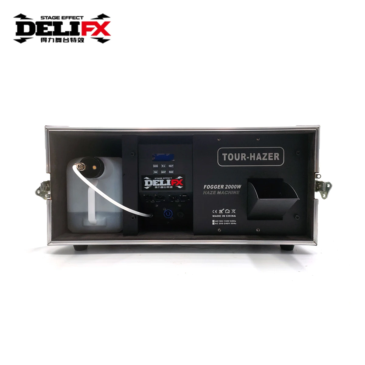 DELIFX built-in digital display 2000W haze machine DMX LCD with flight case userfriendly interface Misty Vibe mist machine DF-20