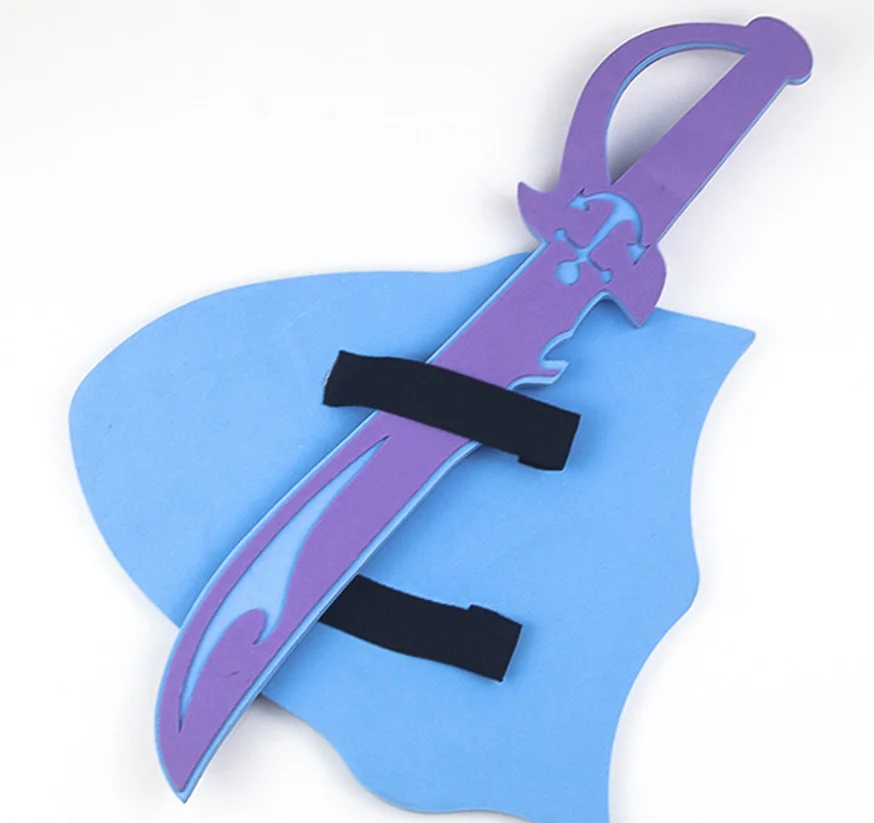 Halloween gift EVA Foam Pirate Swords Shield Set  Safe and Soft Eva Foam Toy Sword Knife Foam Weapon  Children Cosplay