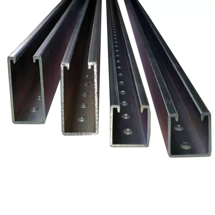 Complete range Prime quality 400*100mm  Purlin Structural C U Profile Channel Steel for steel rail