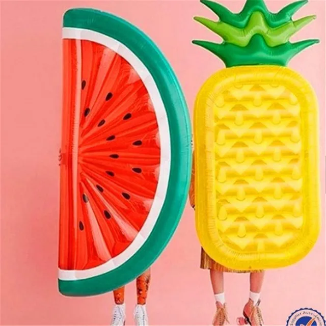 
Cheap watermelon inflatable float bed row inflatable swimming pool water park floating air mattress 