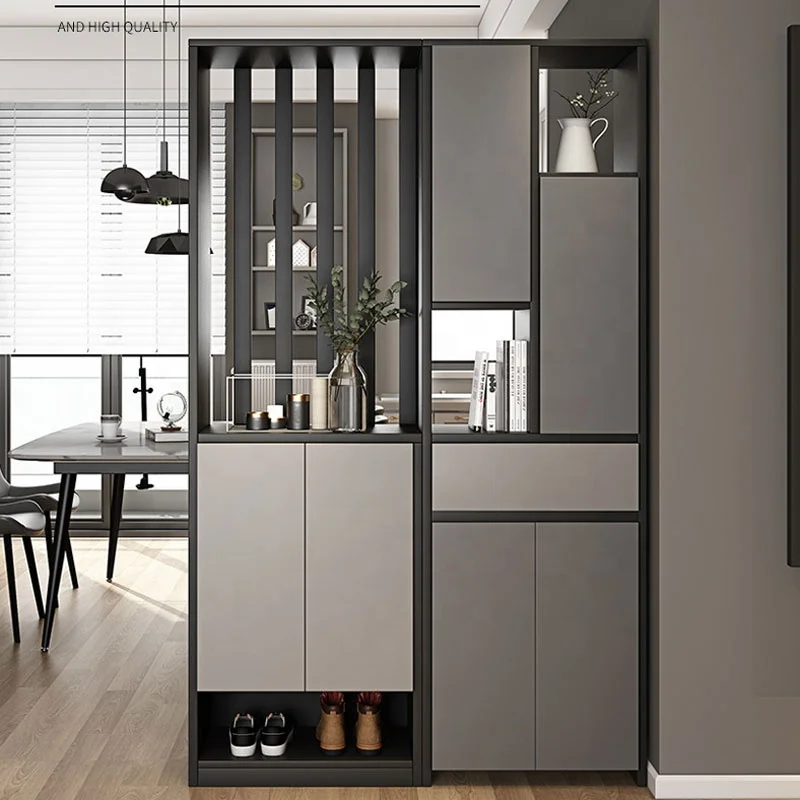 Modern simple living room hall cabinet large storage space partition side cabinet