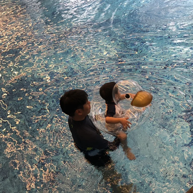 Inflatable swimming ring floating tube transparent duck swimming ring/seat ring