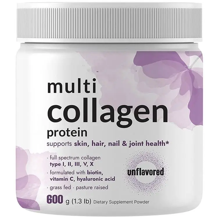 Custom Collagen Peptides Powder Skin Whitening Glow Digestive Enzymes for Hair nails beauty Supplement