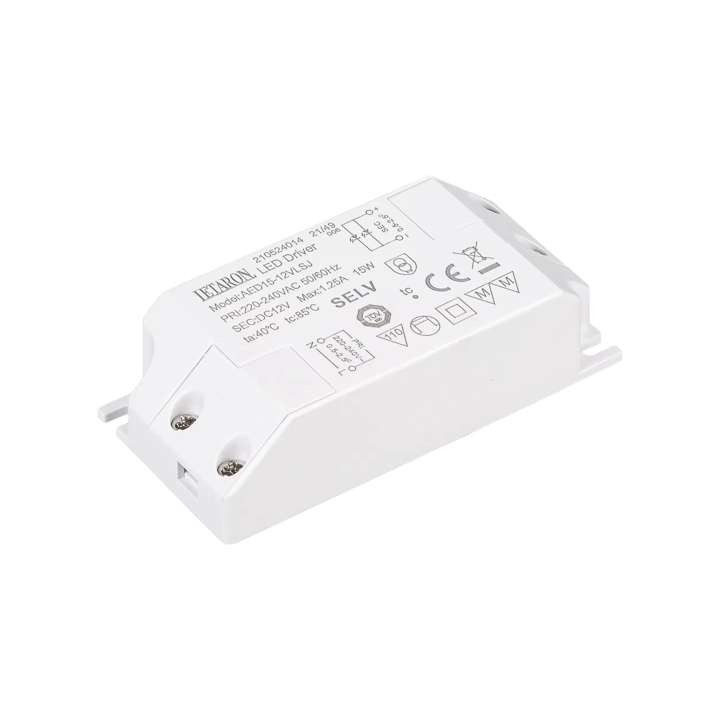 Letaron 240v до 12v трансформатор блок питания 12V 1250mA 15W популярный светодиодный драйвер с гарантией 30000 часов