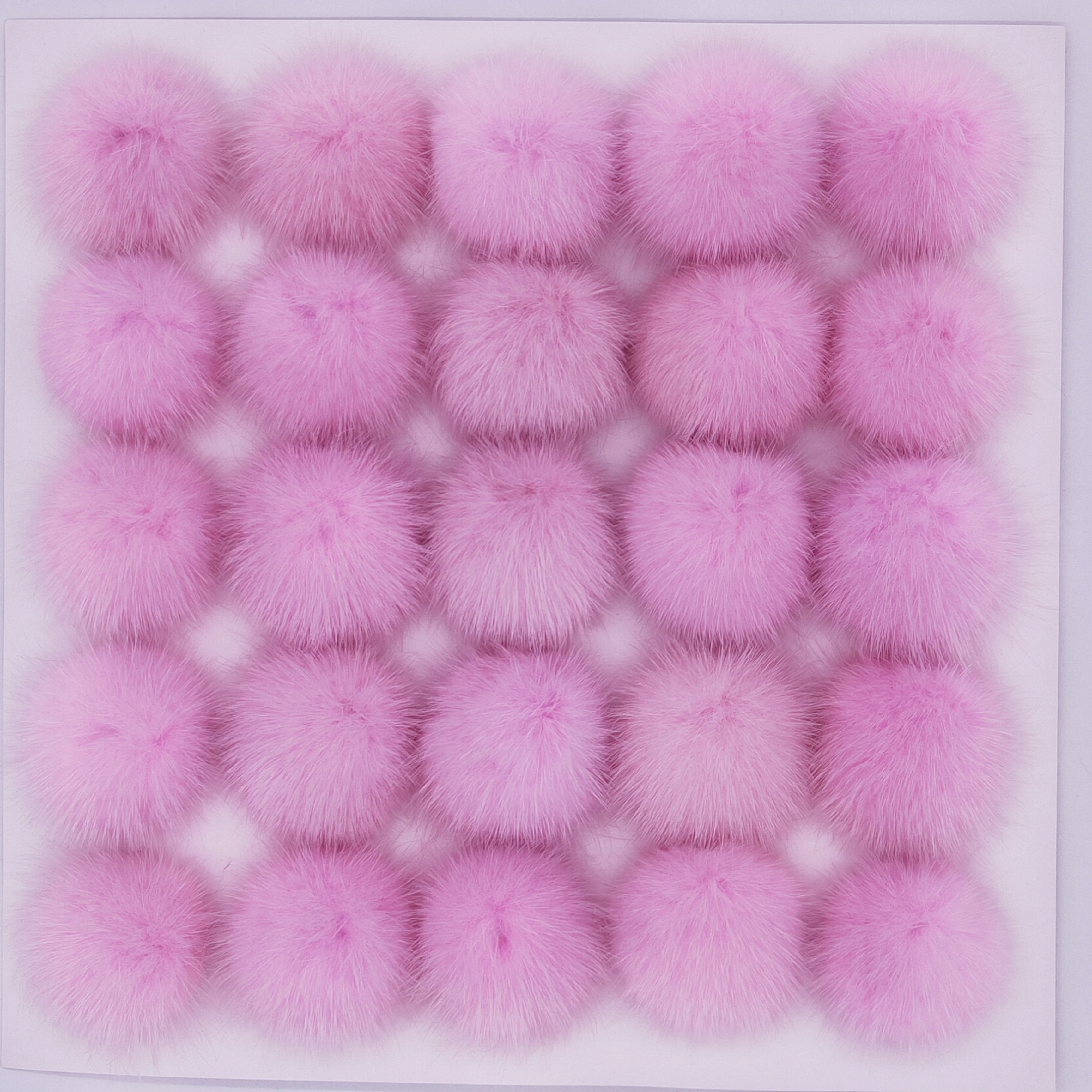 
Wholesale 4cm Fluffy genuine mink fur pom pom clothing decoration supplies mink hair ball 