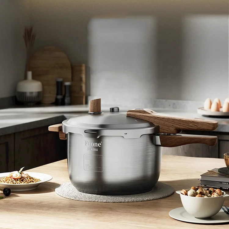 Commercial Stainless Steel Multifunctional Steamer Pressure Cooker Pot 3L-11L Induction and Gas Cooker for Home Kitchen Use