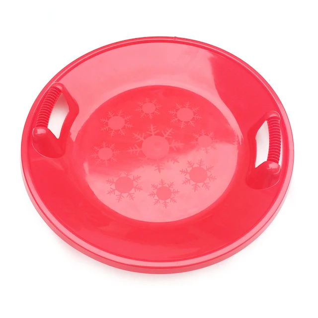 hot selling plastic snow Saucer Disc Snow Sled adult christmas present gift lawn slope Saucer Disc Snow Sled