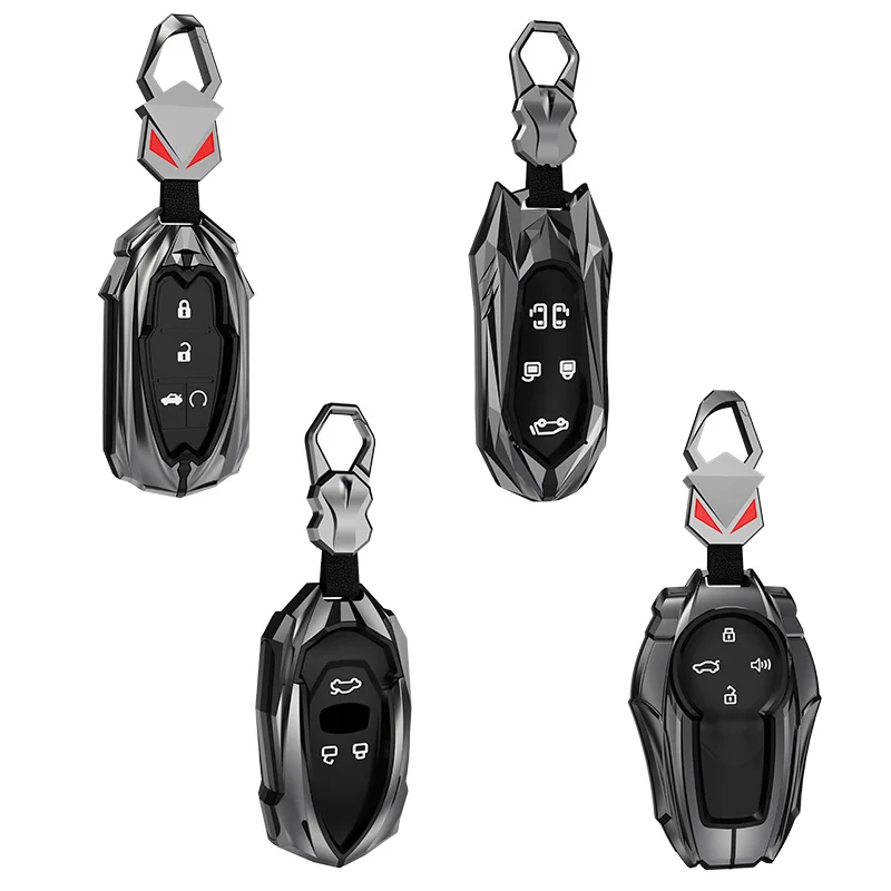 Zinc Alloy Car Key Cover Case For Ford Focus 3 4 ST Mondeo 5 MK5 Mustang F-150 Explorer Edge Fiesta Kuga MK3 Holder Accessories