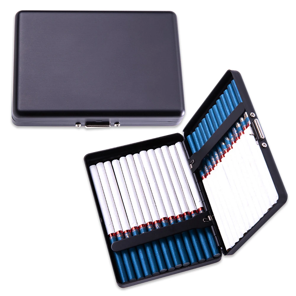Minimalist Metal Cigarette Case Multifunction RFID Blocking Aluminum Mens Wallet Card Holder Cigarette Box for Laser Engraving