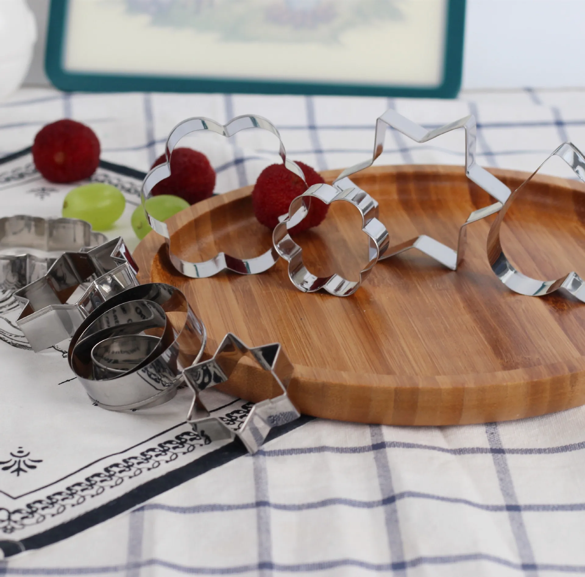 Акция, инструменты для выпечки печенья, форма звезды, резак для печенья в форме сердца, нержавеющая сталь, 3D форма для печенья