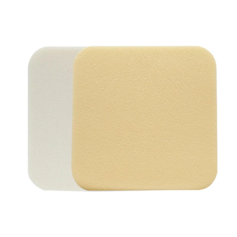 OEM absorb the secretion pu film locking water breathable longterm use ulcer care pu film foam dressing non adhesive