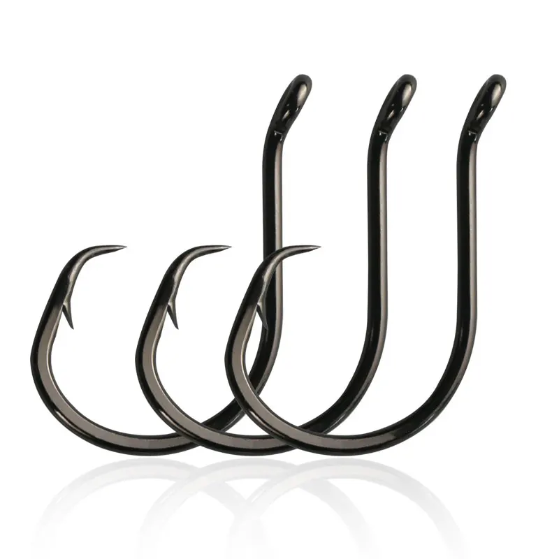 NEW 2/0~10/0  Carbon steel fish hook sharp live bait fishing gear multi type thick seal fish hook eagle hook