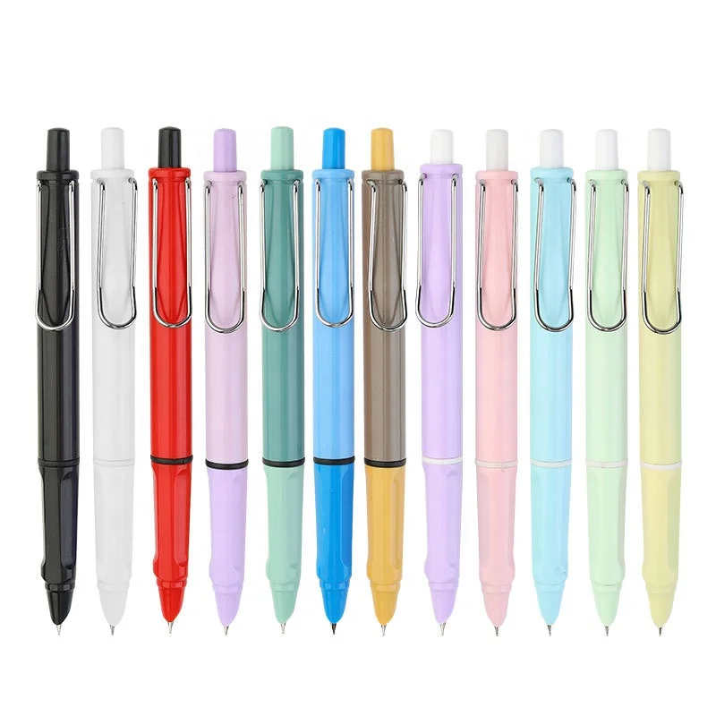 Factory supplies customized logo unique and novel design  fashionable student pen 0.38mm push fountain pen