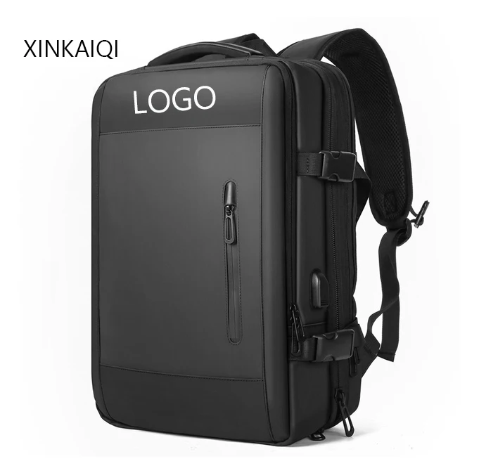 Custom Factory Expandable USB Port Men Wholesale Fashion Waterproof Computer Laptop Business Travel Backpack