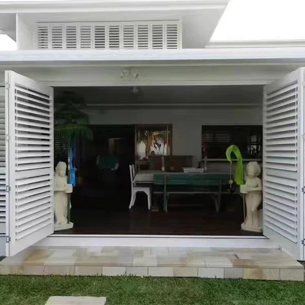 Factory Price Aluminium Shutter Outdoor Light Control Security Window Door Shutter Alu Plantaion Shutters