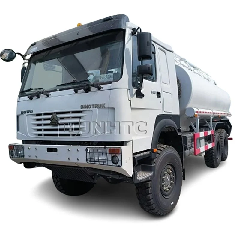 Sinotruk Howo With Good Price Full Wheel Drive Truck Oil Tank 336hp 371HP New  6x6 20000L Diesel  Transport Fuel Oil Tank Truck