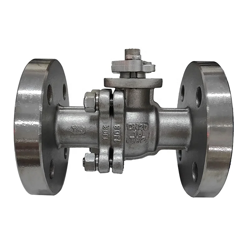 OEM Service Industrial Valves Stainless Steel HC276 Flanged Type 2pcs Casting DN50  Flanged Mounting Pad Ball Valve