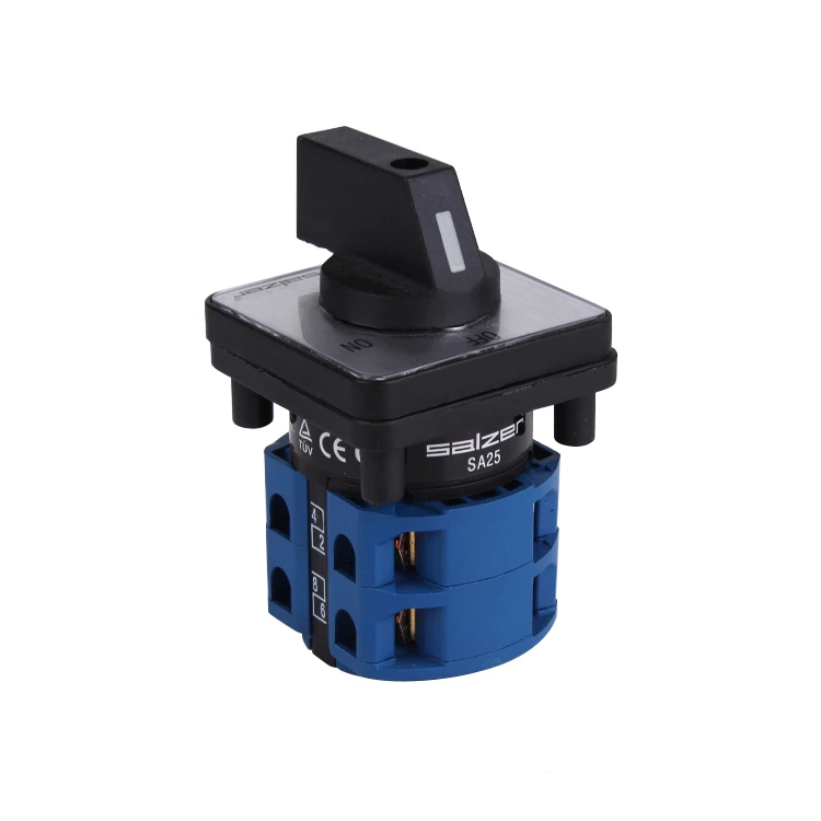 Salzer поворотный кулачковый переключатель SA25 25A OFF-ON переменного тока 3-полюсный 61003 изолятор разъединитель переключатель синей линии (TUV,CE и сертификатом Европейского соответствия, сертификатом от сертификационной)