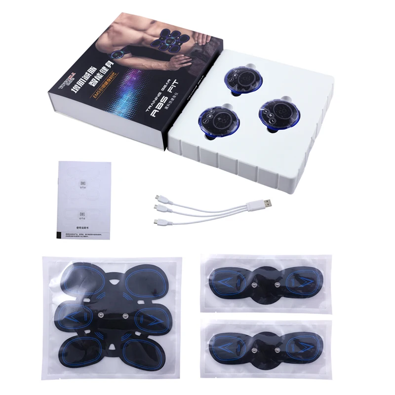 ABS Tens Electric/Electrode Muscle Stimulator Ems Gel Pads for Abdominal Training