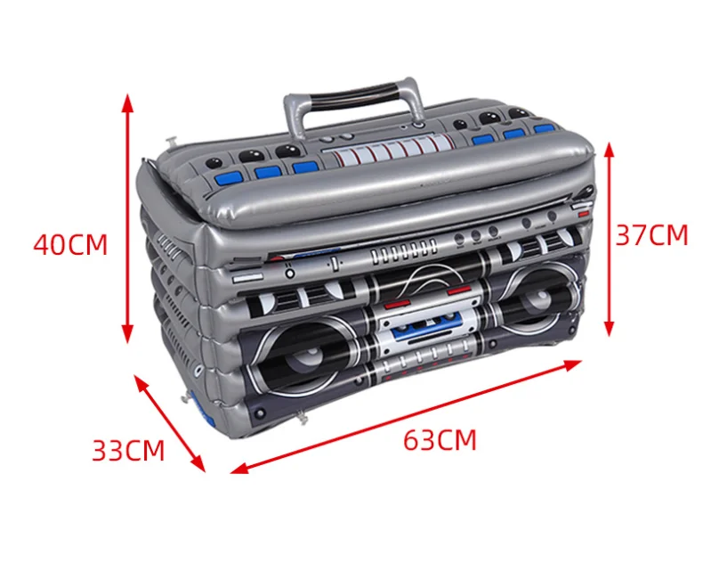 Inflatable Radio- Box Ice Bucket Beverage Cooler Bar KTV Ice Basin Holder 63*37*33 cm