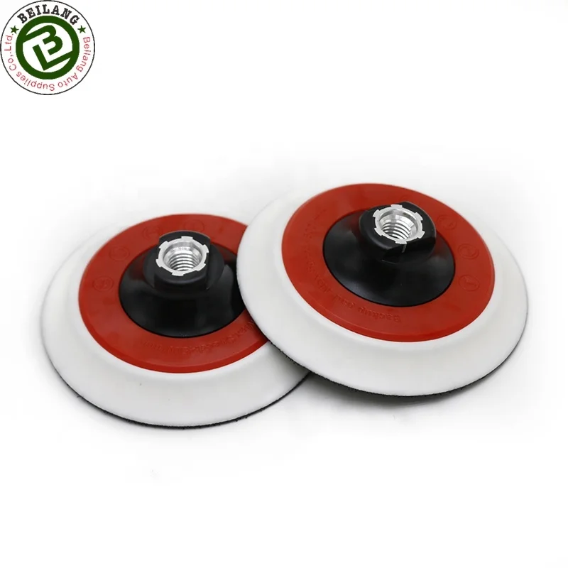 Белый цвет 5 дюймов роторный полировщик опорная пластина автодетали резервного копирования Шлифовальная прокладка