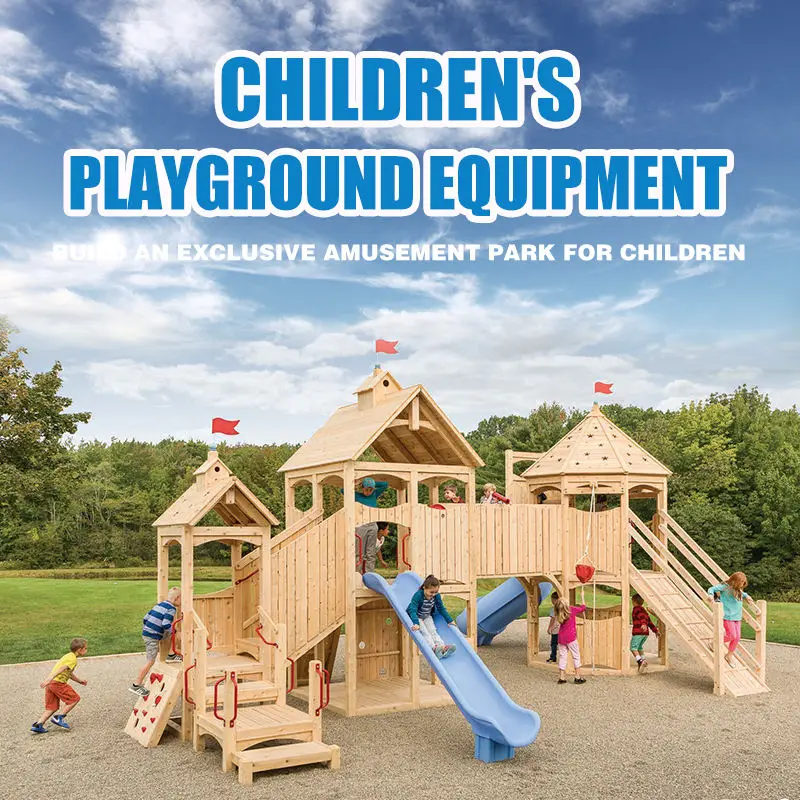XIHA Kindergarten Mushroom Series Kids Outdoor Plastic Playground Equipment Set With Slide Entertainment Equipment For Children