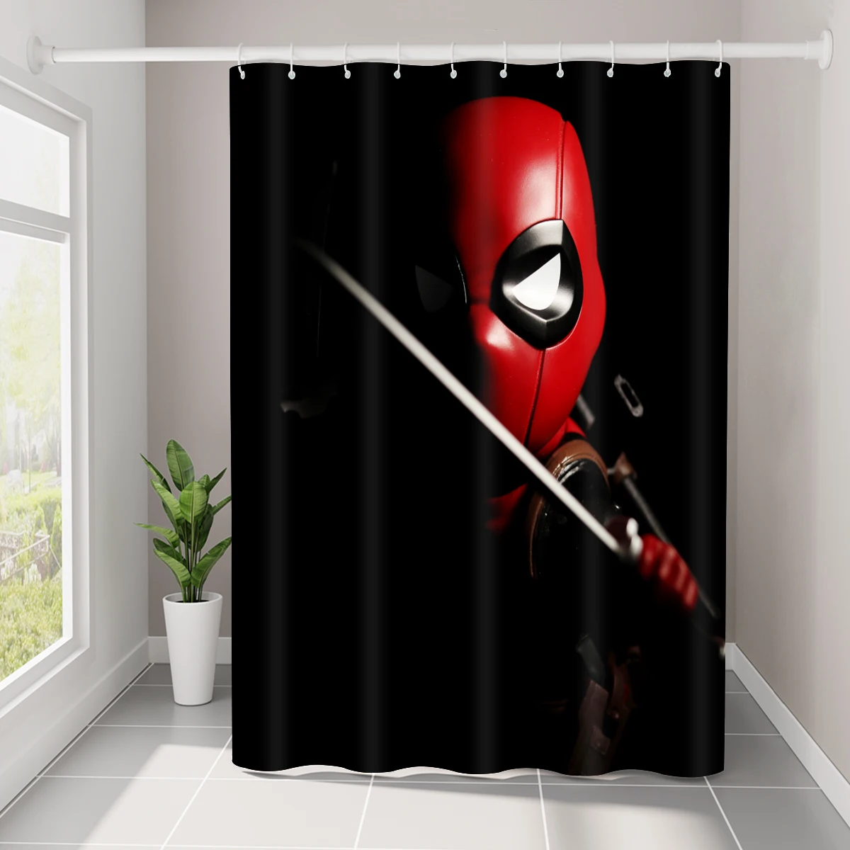 Wholesale Marvel Superhero Funny Shower Curtain Home Bathroom Bathtubs Decor Washable Fabric Shower Curtain