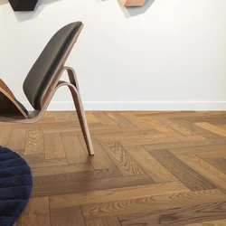 Multiple-color chevron and herringbone parquet engineered wood flooring