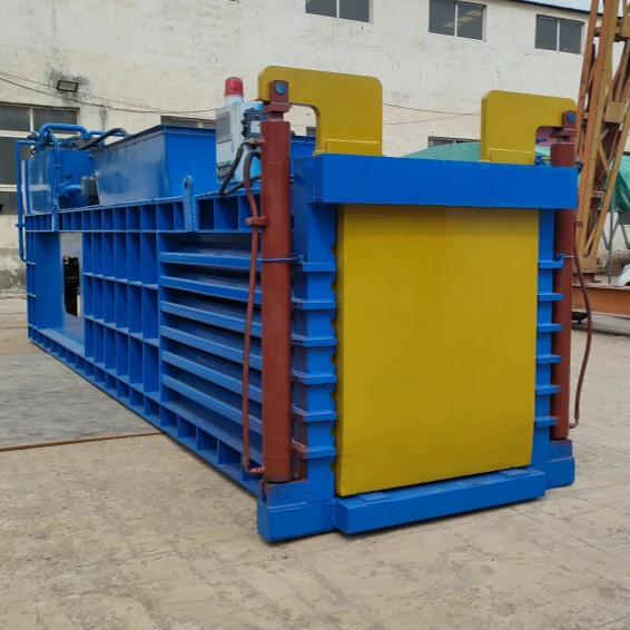 Hot Sale Used Clothes corn silage Horizontal Beer Cans Waste Pressing Baler Machine