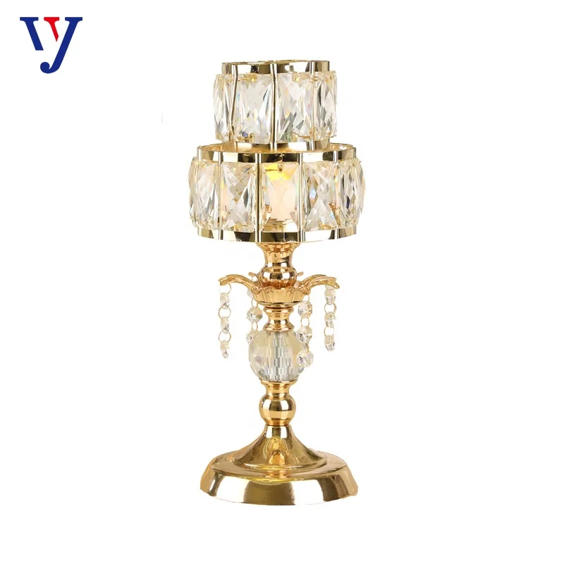 Table decoration for festival gifts Crystal candlestick for wedding home gift
