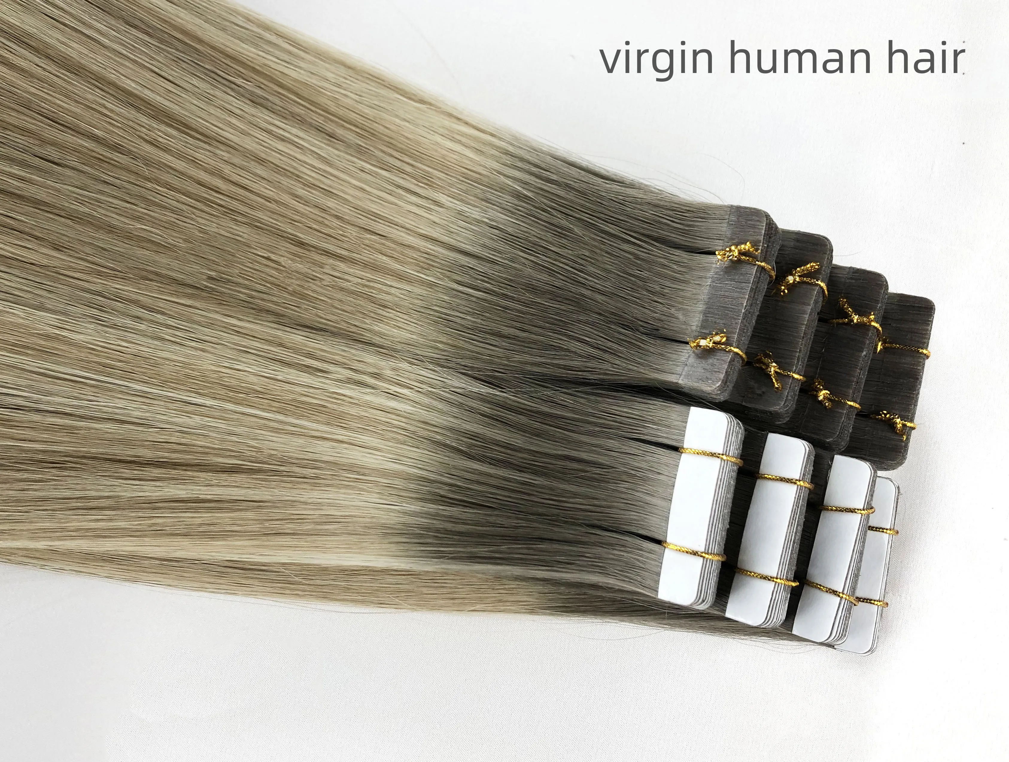 Light Color Tape Extension Echt Haar Tape Remover Hair Extensions Super Tape For Hai
