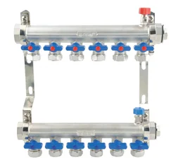 factory making good quality 1 inch brass manifold for floor heating system