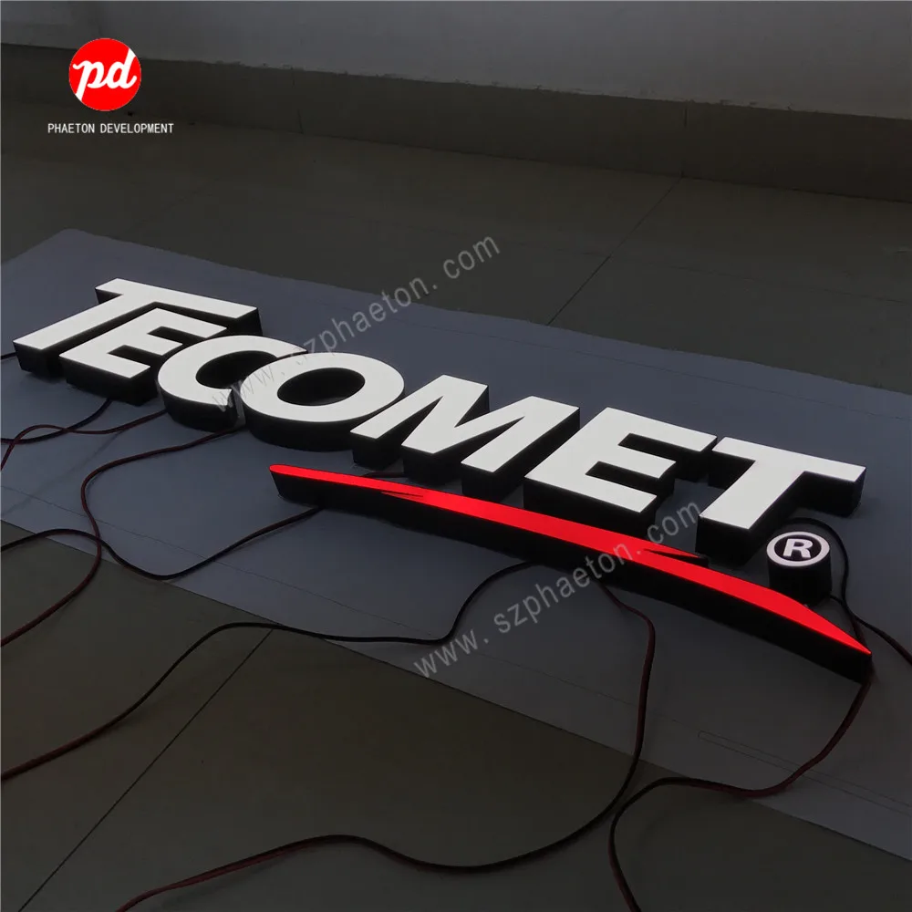 Custom Led Dental Hospital Sign 3D Metal Frontlit Facelit Channel Letters for Office Shopfront Company Logo Advertising Sign