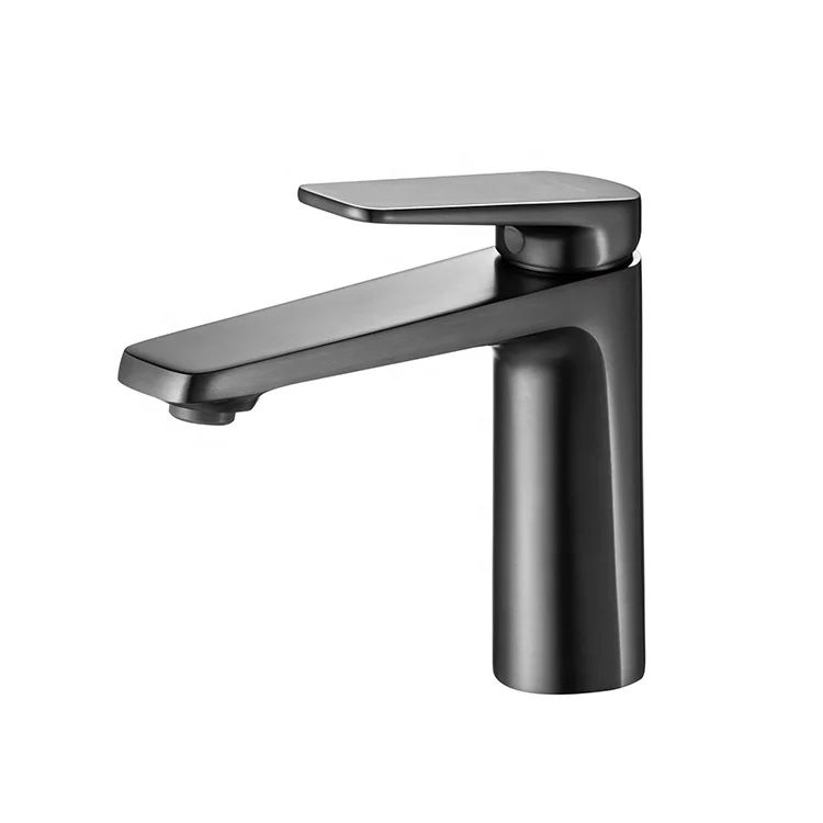 Brushed Gold Modern Design European Traditional Good Price Basin Faucet Brass Hot Cold Water Metered Faucets