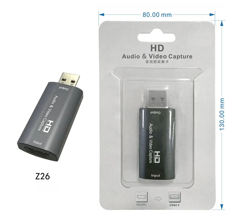 Mini 1080P 4K USB HD Audio Video Capture Card