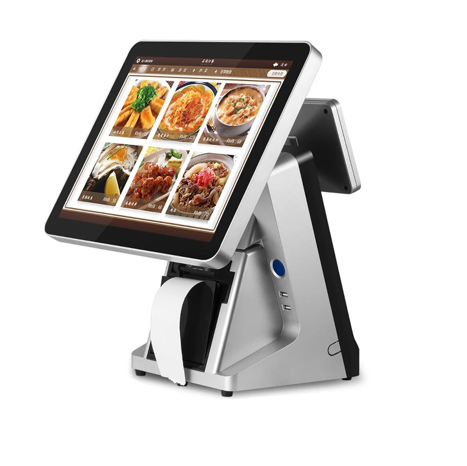 15 Inch point of sale system windows pos system all in one pos hardware cashier machine for With 80mm Thermal Printer (1600487367142)