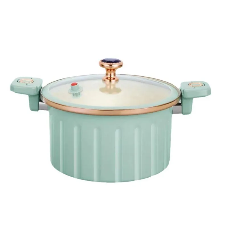 Large Capacity Micro-Pressure Cooking Pot Universal Non-Stick Multi-Functional Binaural Soup Stock Pot Induction Cooker Soup Pot