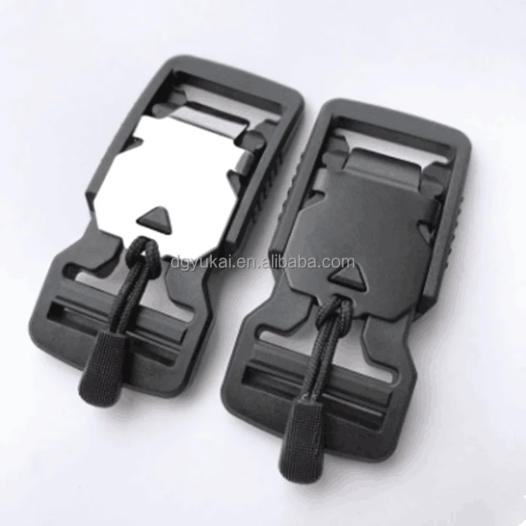 25/39mm functional outdoor bag or belt, new magnetic buckle, self priming plastic magnetic outdoor survival buckle