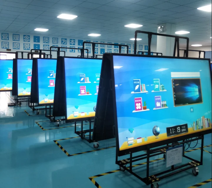 4K Multi Infrared Touch Computer Touch Interactive  Flat Smart Board Kiosk Meeting Whiteboard Display LCD Screen 65 75 inch