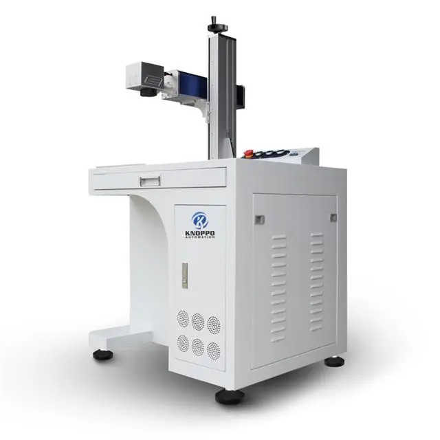 Visual Position Laser Marking Machine 20W 30W Fiber Laser Marker with Conveyor Belt