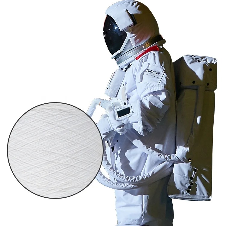 Factory Wholesale High Melting Point Flame Retardant Wear Resistant 30/2 White 100% Aramid Kevlar Filament