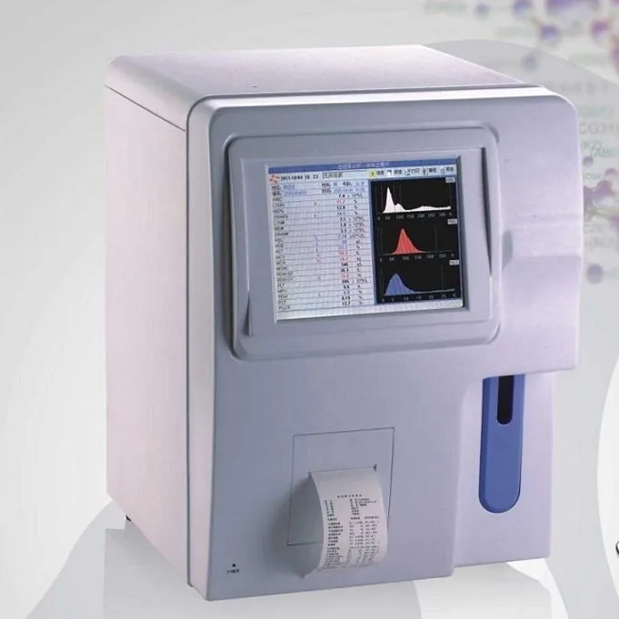 Full auto 3 parts difference hematology analyzer/double channel cbc test machine open to Mindray sysmex reagent system