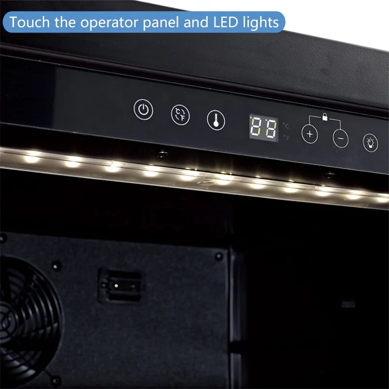 Wholesale Kitchen Countertop Upright Dual Zone Single Stainless Steel Glass Door Electric Beverage Cooler With CE Approved